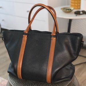 Coach Black and Tan Tote Bag